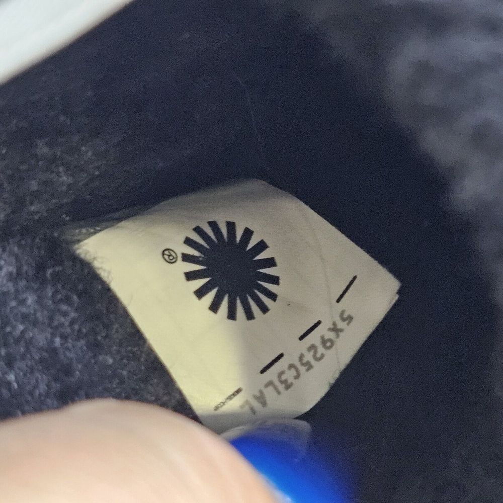 UGG Womens 6‎ Fluff Yeah Slide Black Slippers Sling Back Logo - Picture 7 of 11